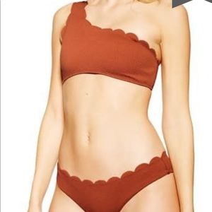 Topshop Scallop One-Shoulder Bikini Set NWOT